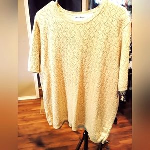Women's blouse- size 1x - Gold